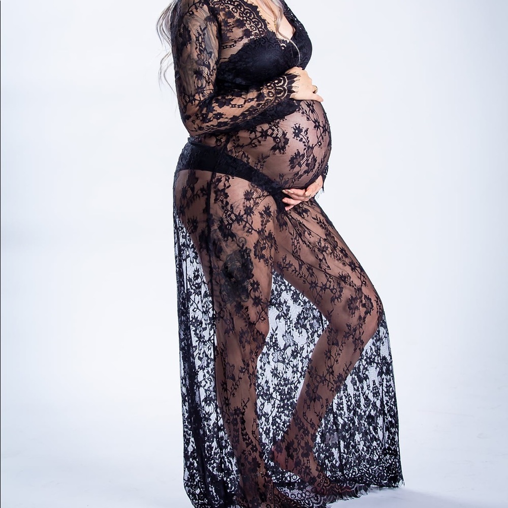COSYOU. Size S. Black see through.